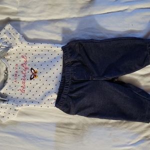 One piece and Jean pants